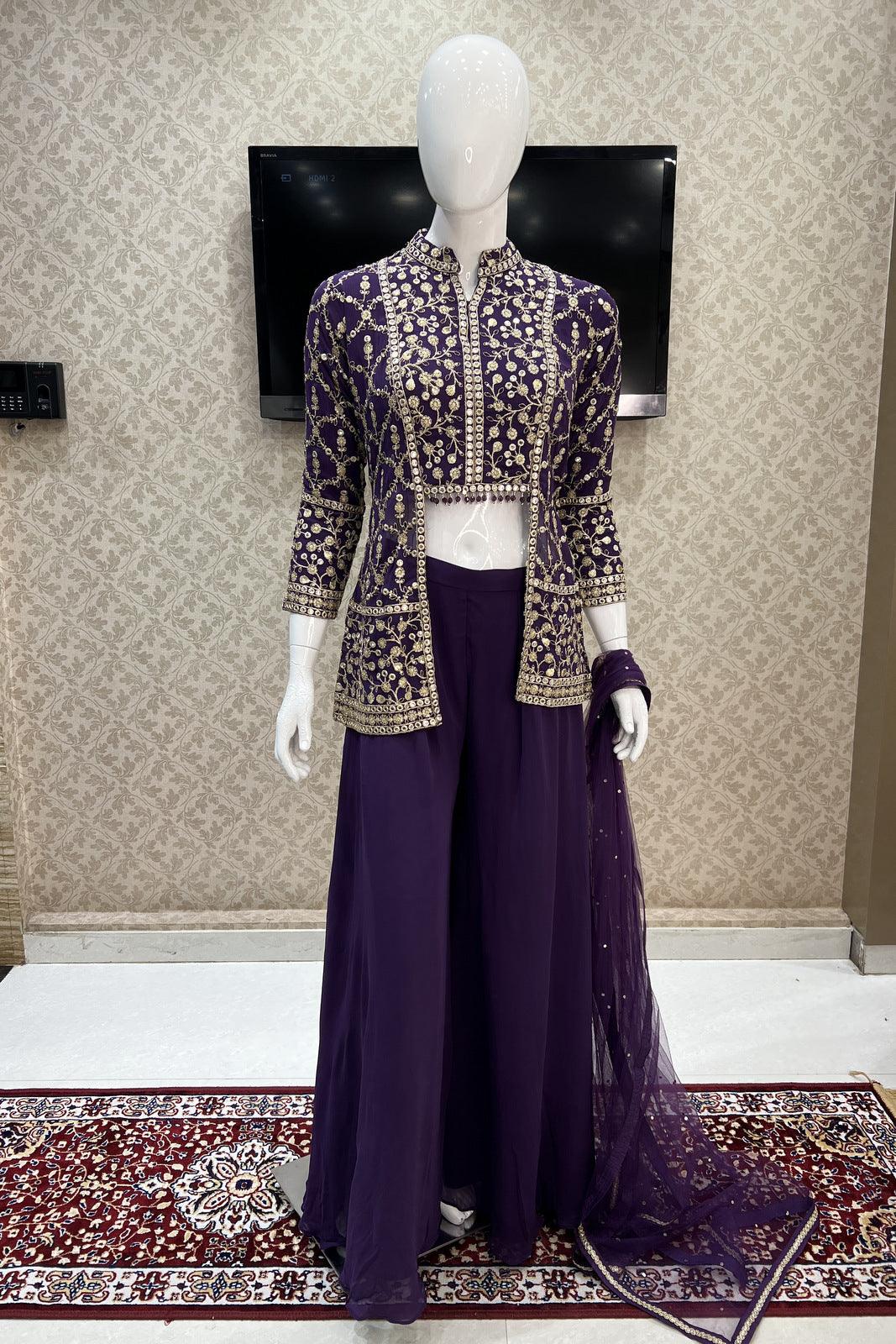 purple peplum