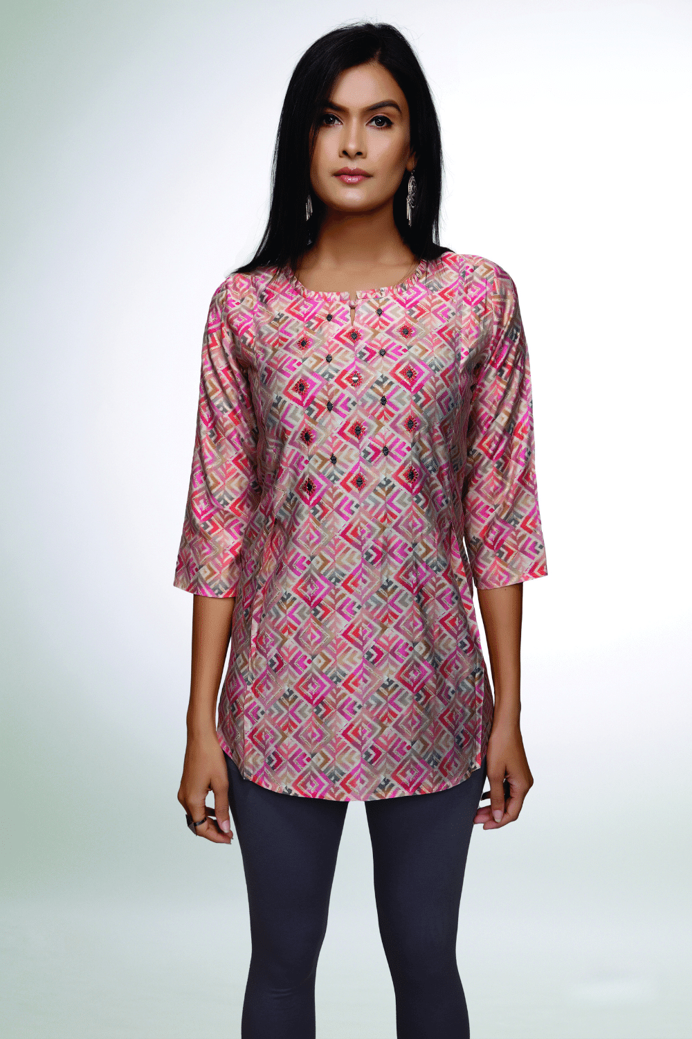 multicolor kurti tops
