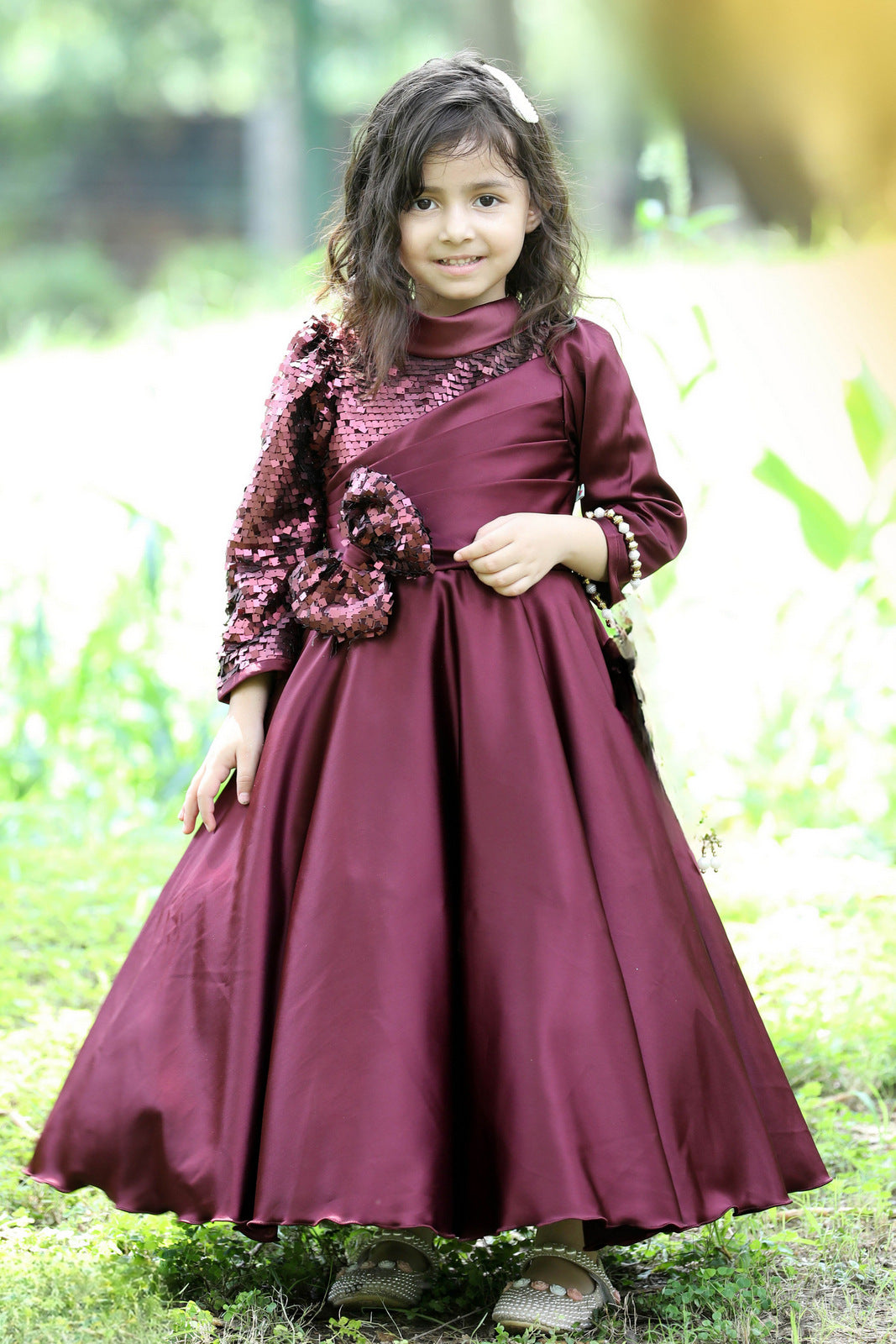 Buy NOYYAL Girls Birthday White Gown Dress Kids Online at Best Prices in  India - JioMart.