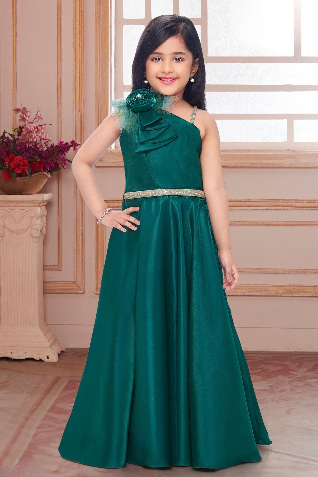NAARZ FASHION Girls Maxi/Full Length Party Dress Price in India - Buy NAARZ  FASHION Girls Maxi/Full Length Party Dress online at Flipkart.com