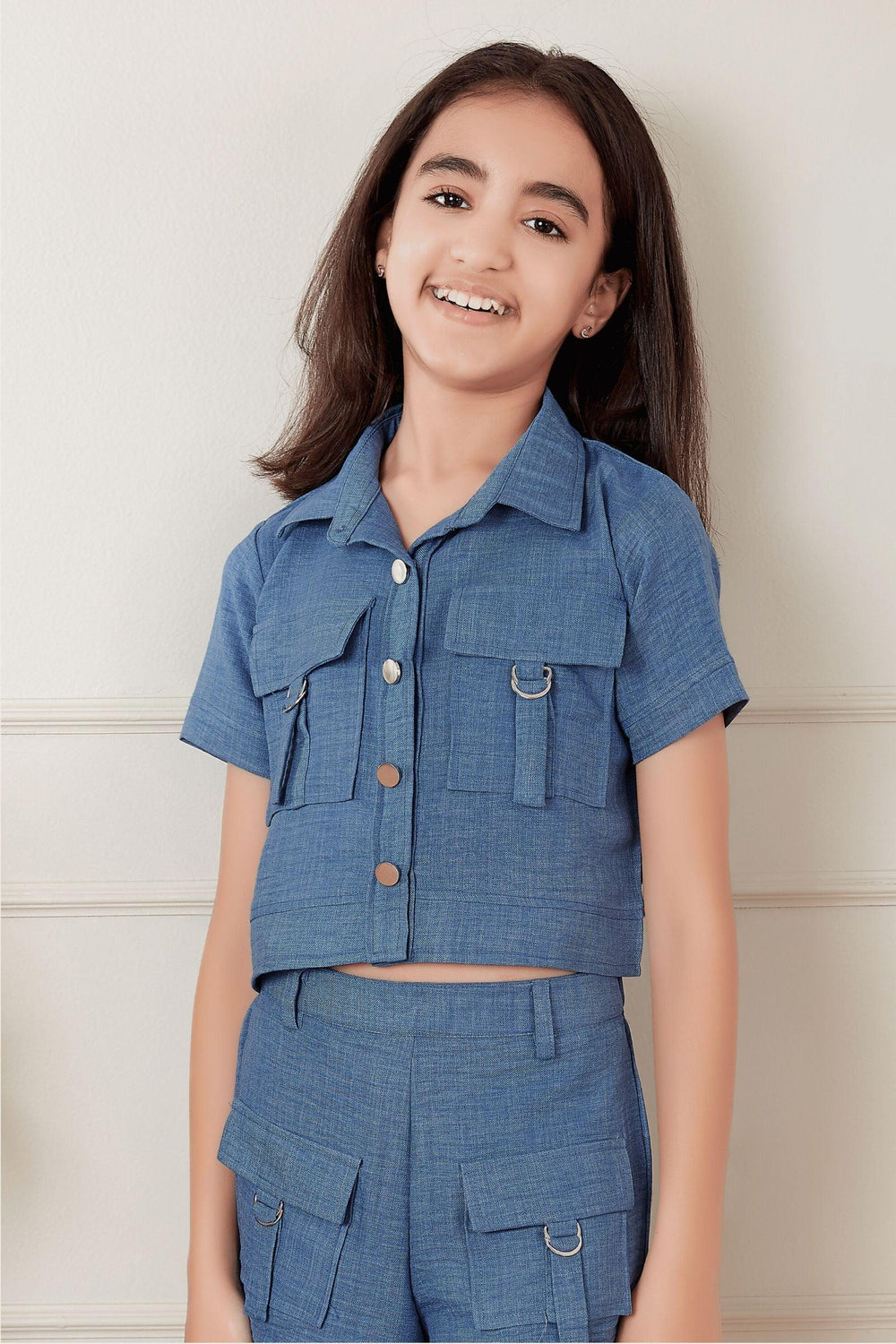 Blue Top and Shorts For Girls - Seasons Chennai