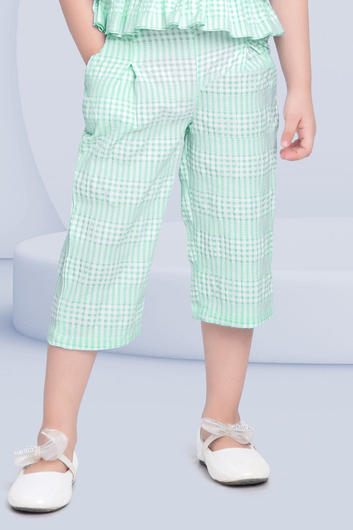 Firozi Printed Culottes Set for Girls
