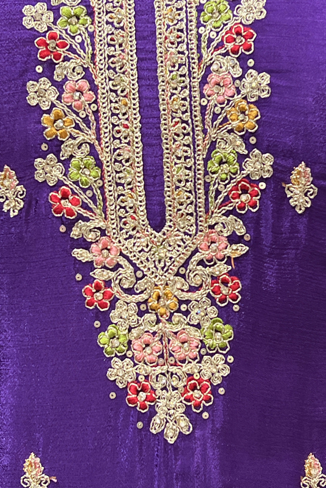 Violet Zari, Stone and Thread work Palazzo Salwar Suit