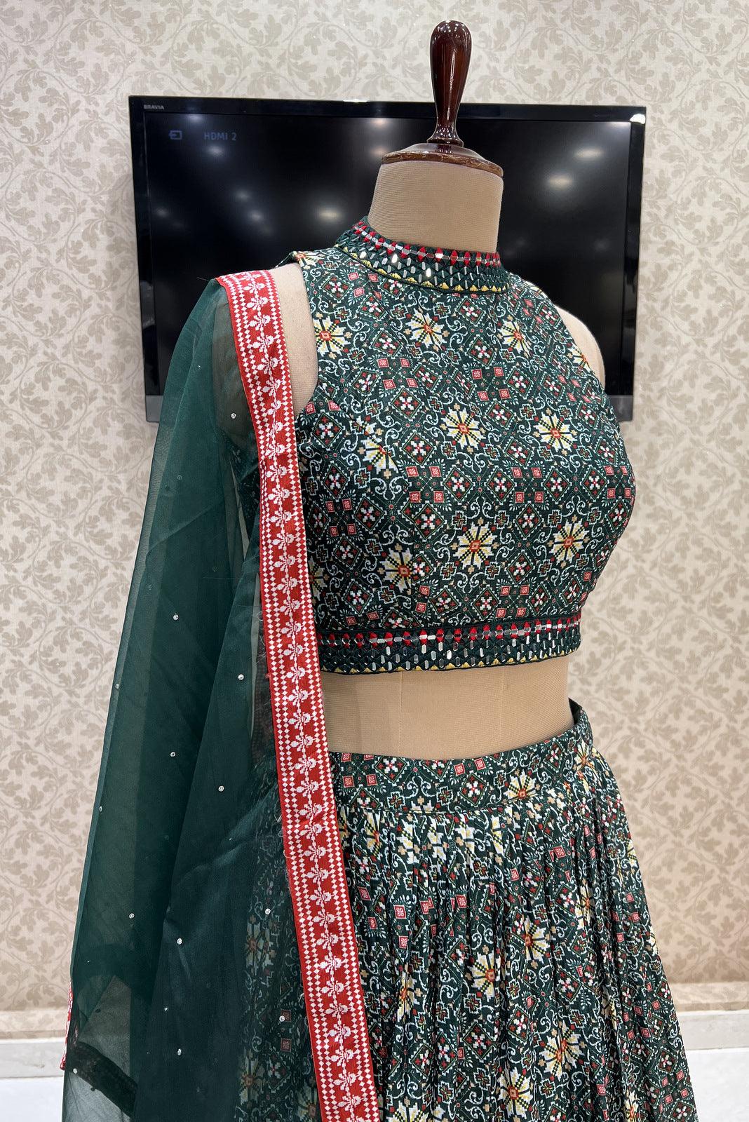 Buy Attractive Purple Banarasi Silk Indo-Western Crop Top Lehenga - Zeel  Clothing