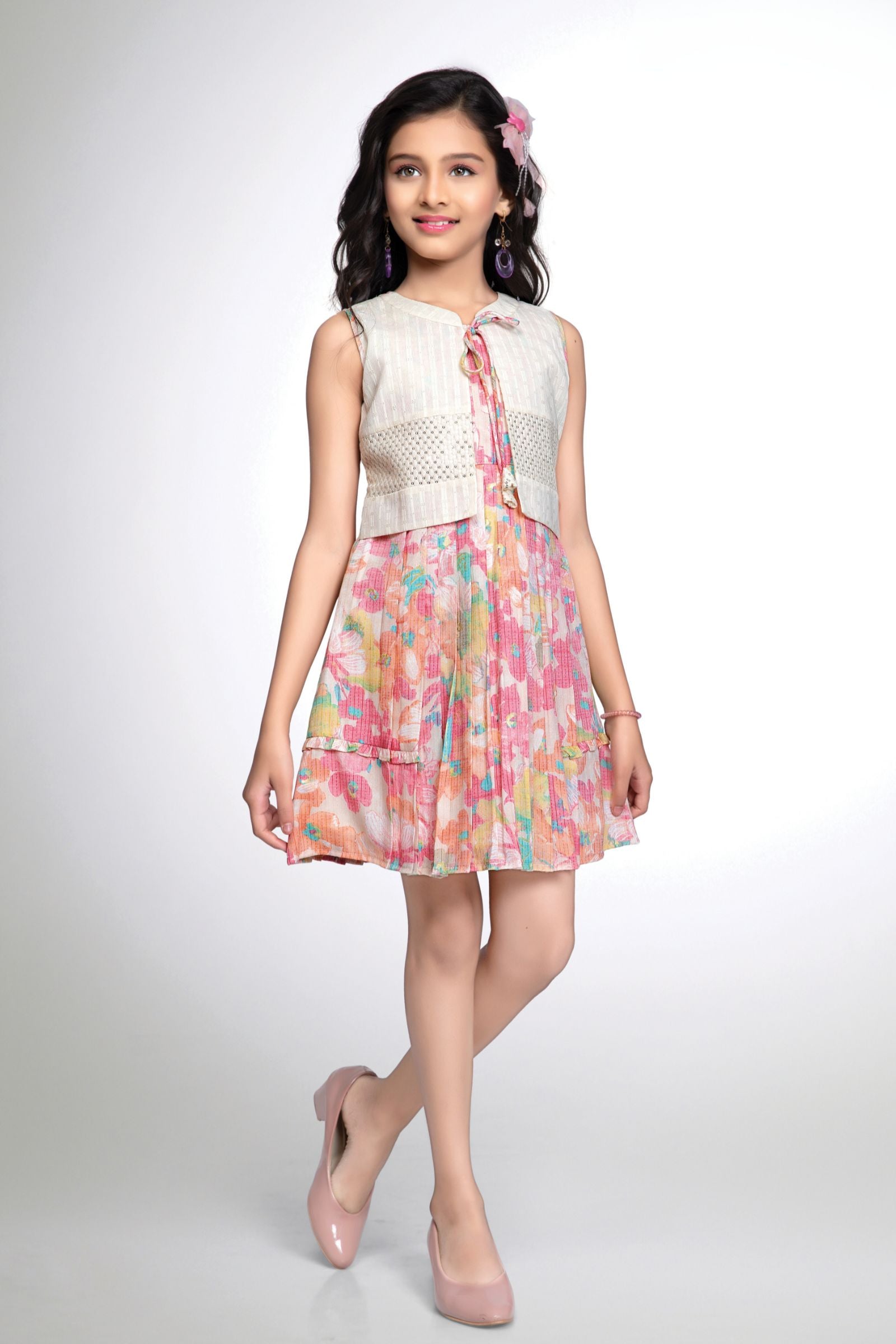 Buy Pink Dresses & Frocks for Girls by R K MANIYAR Online | Ajio.com