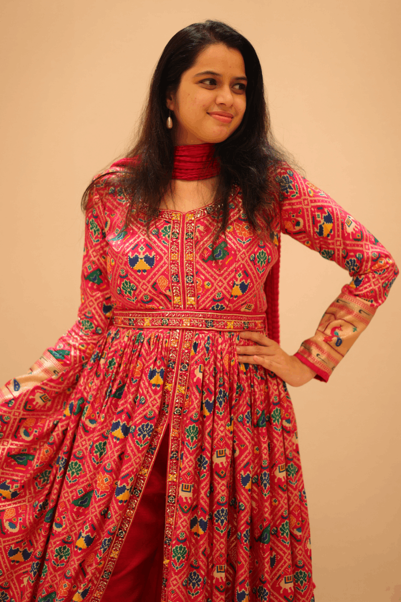 Kalamkari 2024 anarkali kurtis