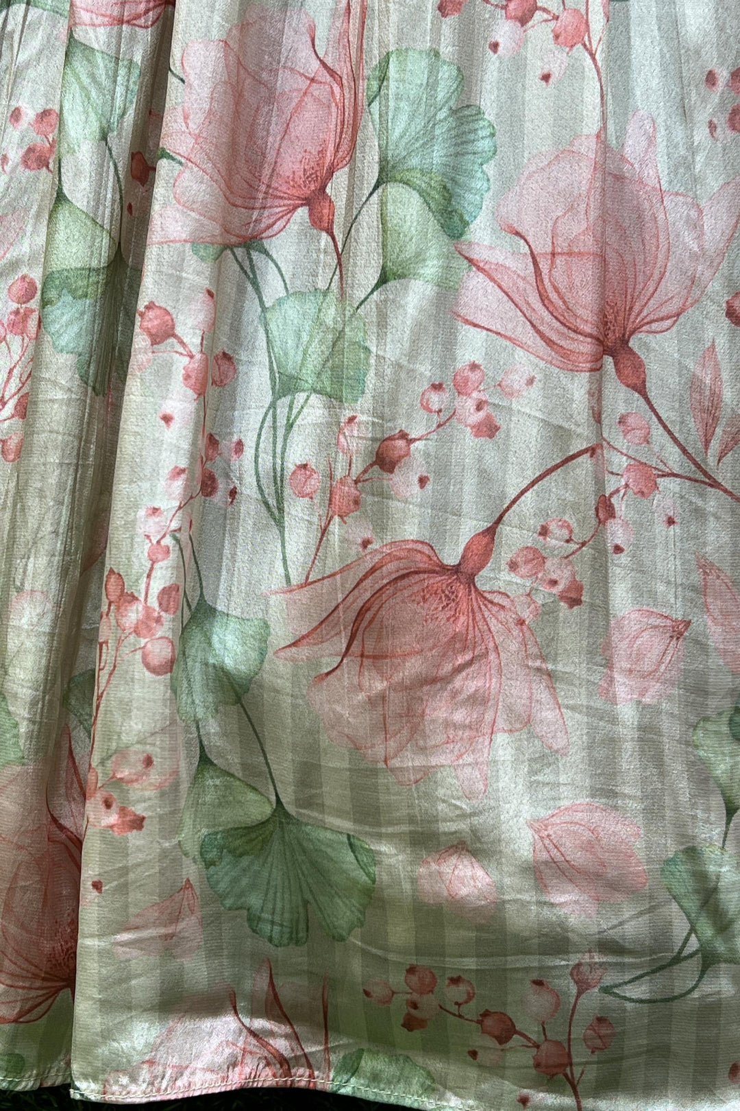 Grey Multicolor Floral Print, Mirror, Sequins and Zardozi work Floor Length Anarkali Suit - Seasons Chennai