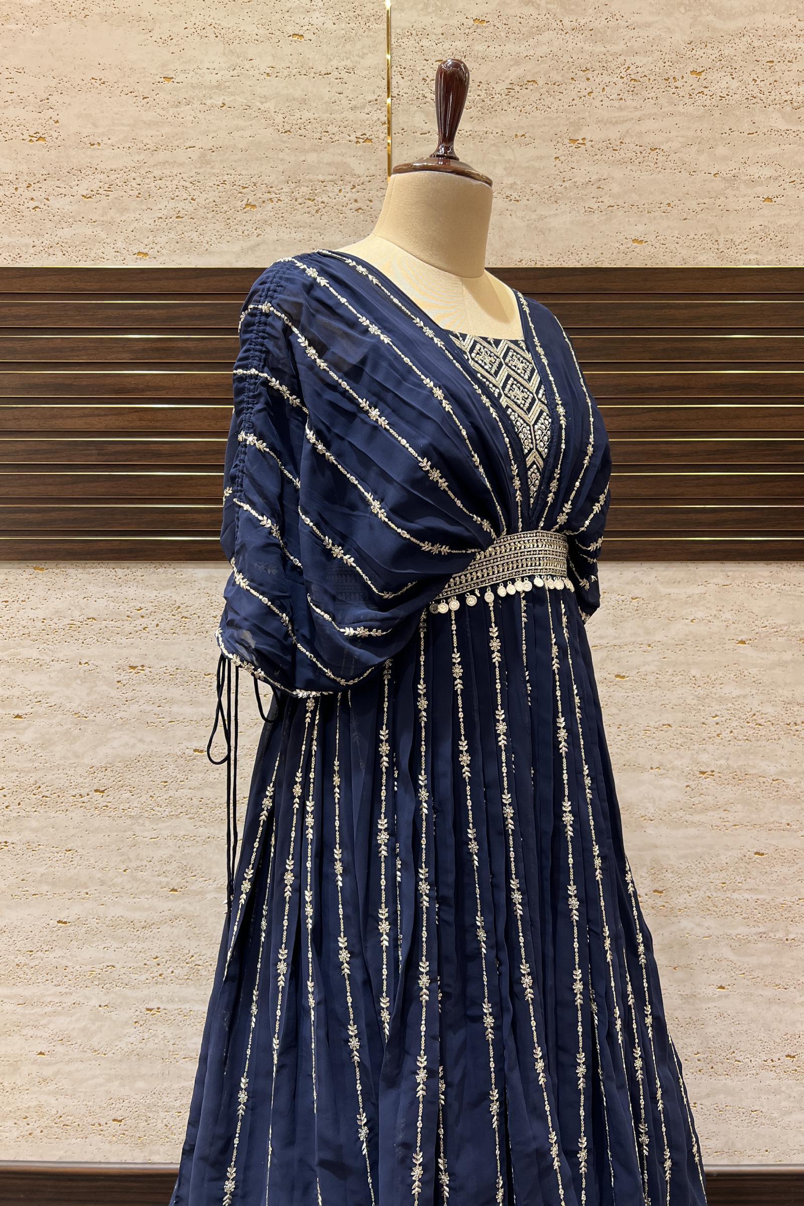 Fashion Basket Women's Silk Yellow Semi-Stitched Anarkali Dress Material :  Amazon.in: Fashion