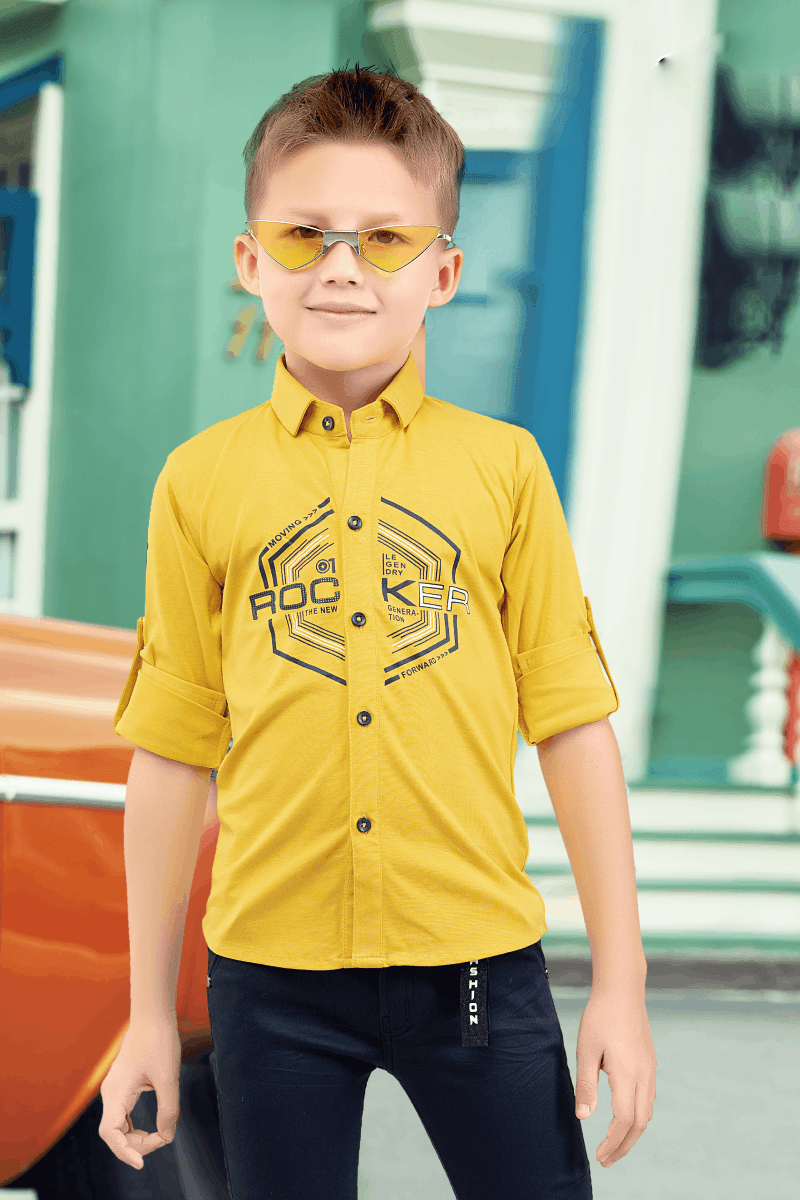 Navy and top yellow top