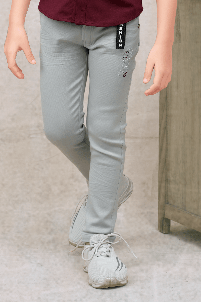 Maroon and Grey Casual wear Pant and Shirt Set for Boys Seasons Chennai