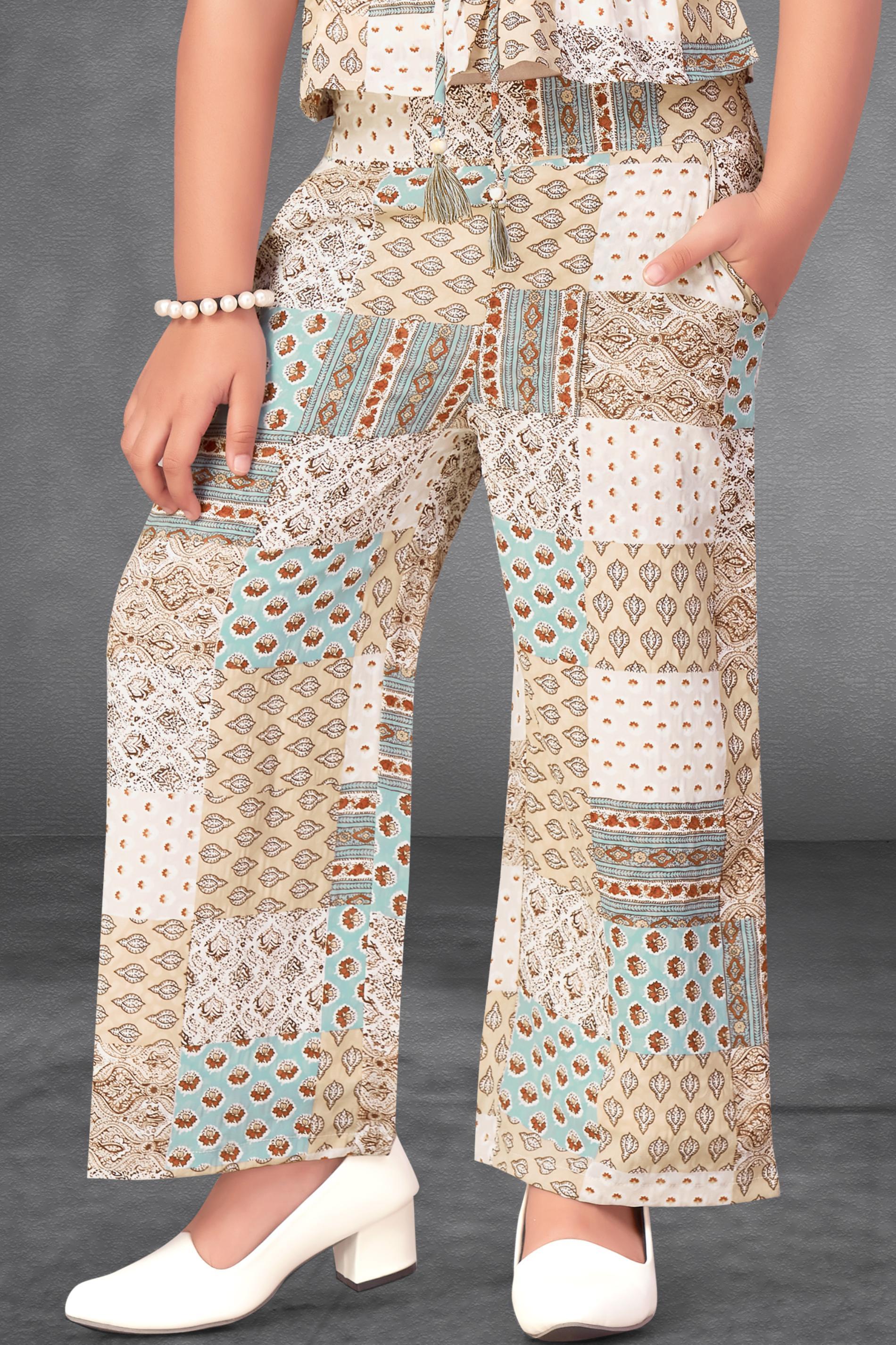 Shop Ink Blue Palazzo Pants by Prisma - Stylish and Comfortable