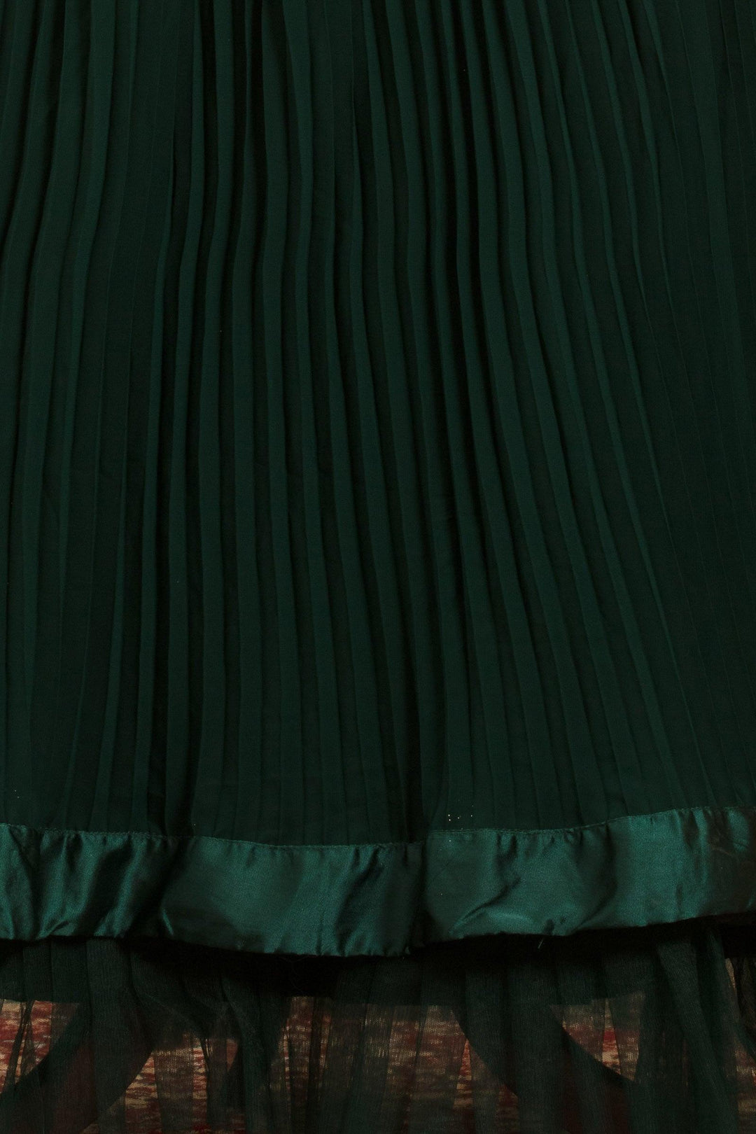 Green Beads, Thread and Sequins work Floor Length Anarkali Suit - Seasons Chennai